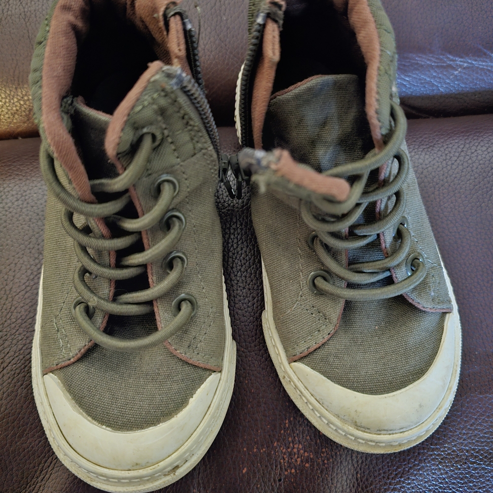 Old Navy Kids' Olive and Tan Sneakers